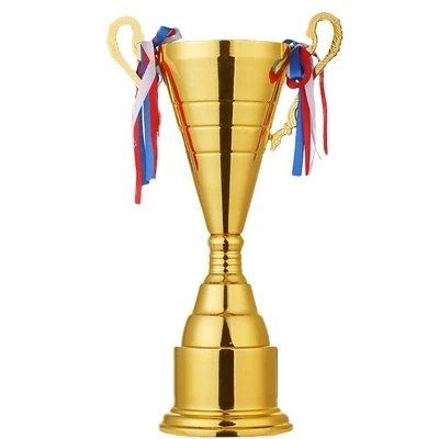 Лидер продаж, Спортивная награда за футбол, трофей, чашки, позолоченное металлическое Кубок, трофей, спортивные трофеи на заказ, награда, медали, высота 40 см