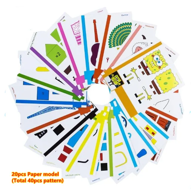 Special Price 3D printing pen graffiti board template copy board 20 random special paper