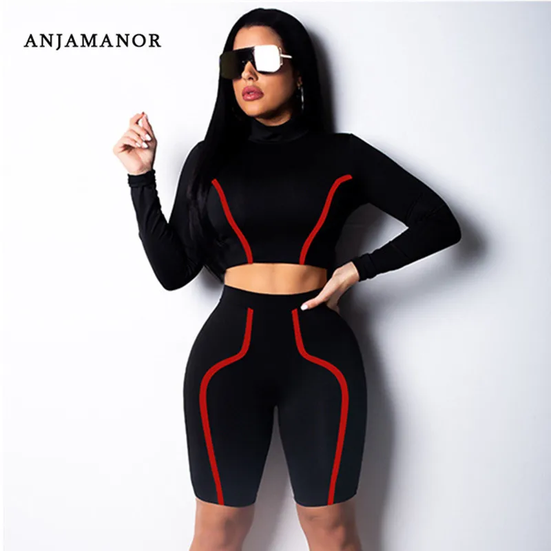 ANJAMANOR Sexy Womens Two Piece Sets 2019 Spring Outfits for Women 