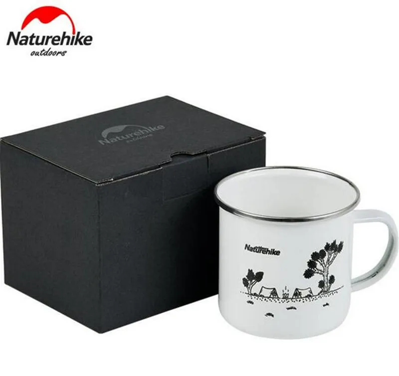 Naturehike café leche taza de té Drinkware 350 ml tazas esmalte clásico taza Drinkware Camping al aire libre senderismo turismo