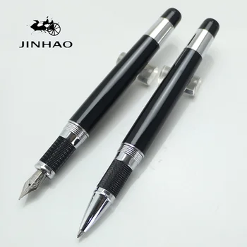 

JINHAO 189 Rollerball Pen/Fountian Pen Noblest Ancient Chinese Pattern "YI YAN JIU DING" Great Wall pen black luxury brand pen