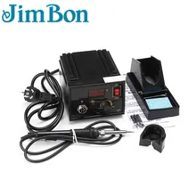 JimBon 967 110 В 220 В черный металл Электрический паяльная станция ЖК-дисплей