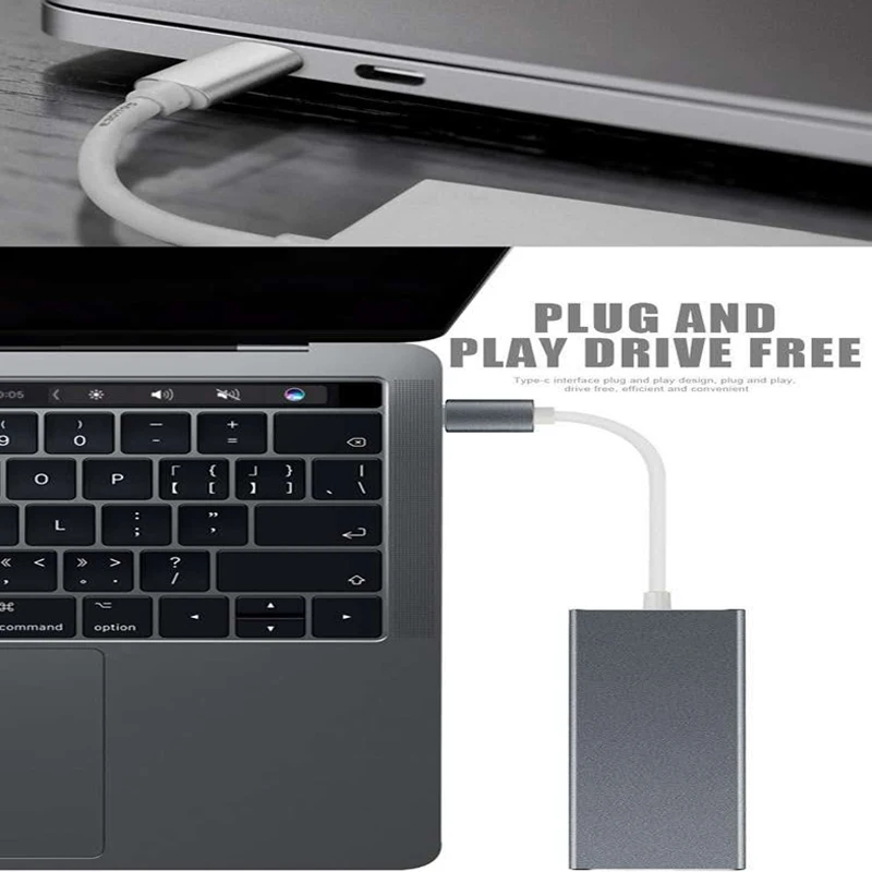 Док станция 7 в 1 USB C для телефона ноутбука 3 0 HDMI RJ45 SD Type c usb хаб Fealushon Macbook Pro HP DELL