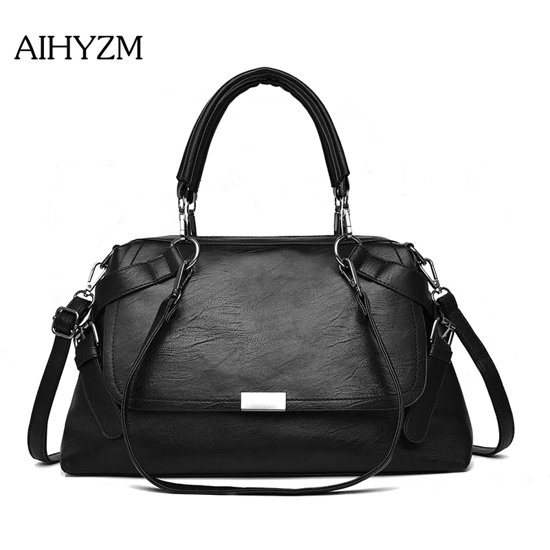 

2018 new large bag single-shoulder handbag for women fashion trend Boston bag cross-border women's bag luxury handbags women bag