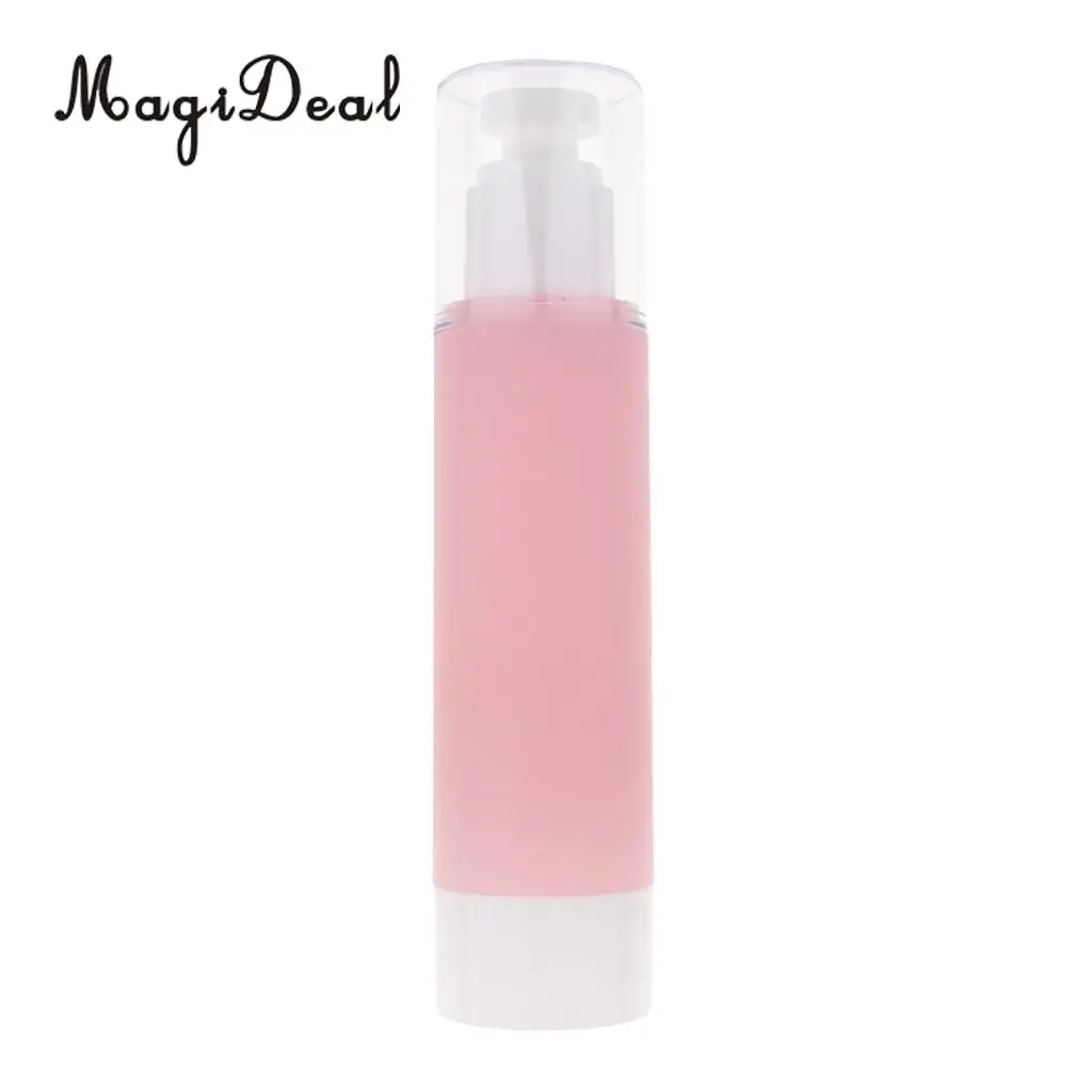 Sterile Airless Bottle Frosted Pink Vacuum Pump Bottle Lotion Sunscreen Serum Container Travel Refillable Bottles 15/30/50/100ML