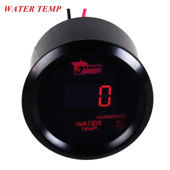 

EE support 2" 52mm Black Cover Universal Car Accessories Digital Clocks Red LED Water Temp Gauge Meter Celsius