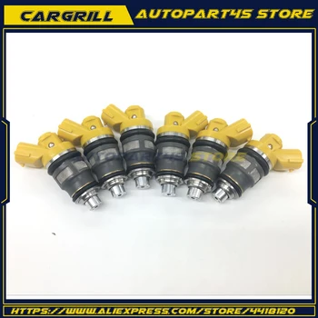 

6 Pcs OEM 650cc Side Fuel Injectors For Toyota Supra JZA70 1JZGTE 1JZ 1001-87091