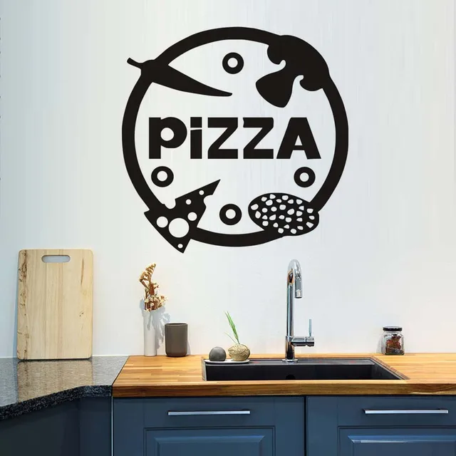 Cheap Pizzeria Diy Wall Decals Vinyl Stickers Home Decor Kitchen Vegetables Pizza Wall Sticker Dining Room Shop Decoration Art Black Cheap Pizzeria Diy Wall Decals Vinyl Stickers Home Decor Kitchen Vegetables Pizza Wall Sticker Dining Room Shop Decoration Art Black