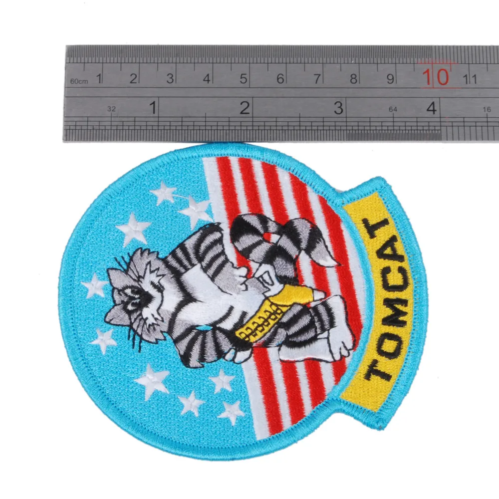 Вышитая нашивка TOMCAT в стиле милитари США 32275|patch angel|patch healthpatch work bed covers |