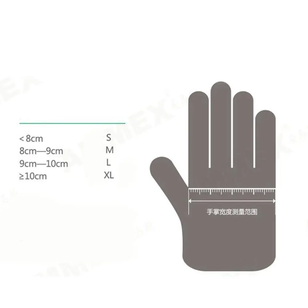 

TLFGWC Ammex Gloves Disposable Latex Gloves Laboratory Food Processing Industry Protective Gloves Gloves Non-slip Gloves