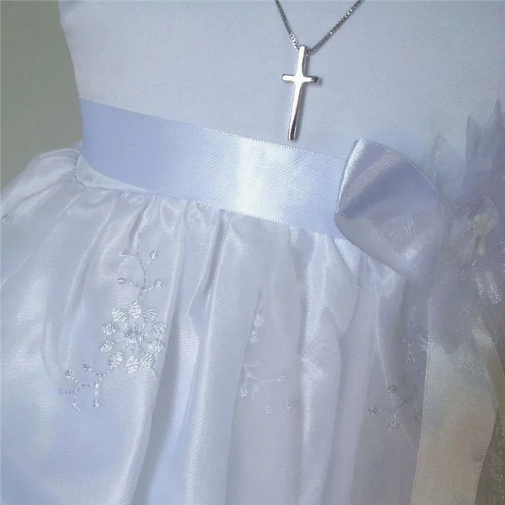 Bbwowlin белый Кружево новорожденных для маленьких девочек крестильное платье для От 0 до 2 лет Первое Причастие Платья 80688