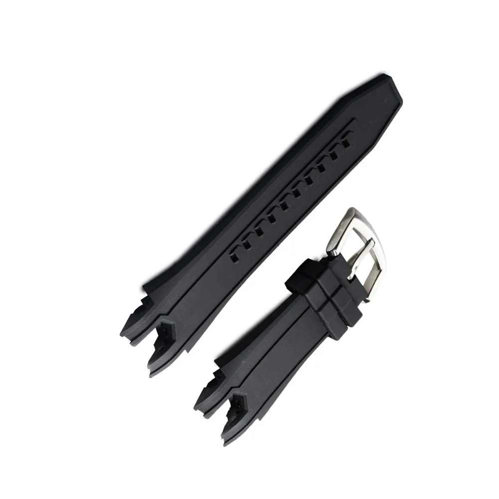 Reef Tiger/RT Soft Rubber Sport Watch Strap with Buckle for RGA303 Free Shipping Black Band | Наручные часы