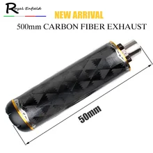 50CM Lengthened Motorcycle Exhaust Muffler Pipe motorcycle pipe Exhaust CNC Aluminium Alloy Carbon Fiber CBR R1