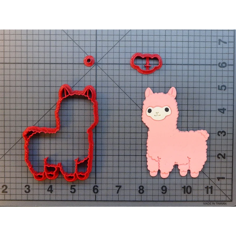 Милые животные Llama резак для печенья набор на заказ 3D печать Doe дизайн торта