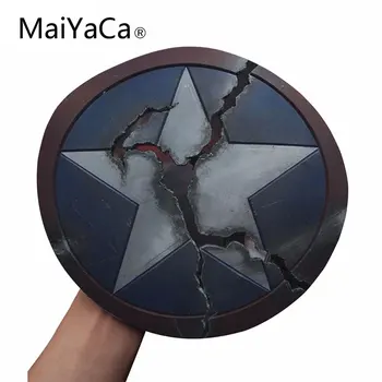 

MaiCaYa 2108 New Captain America Bouclier Tapis De Souris Usage Pour Pc D'ordinateur Mat Diameter 20cm And 22cm