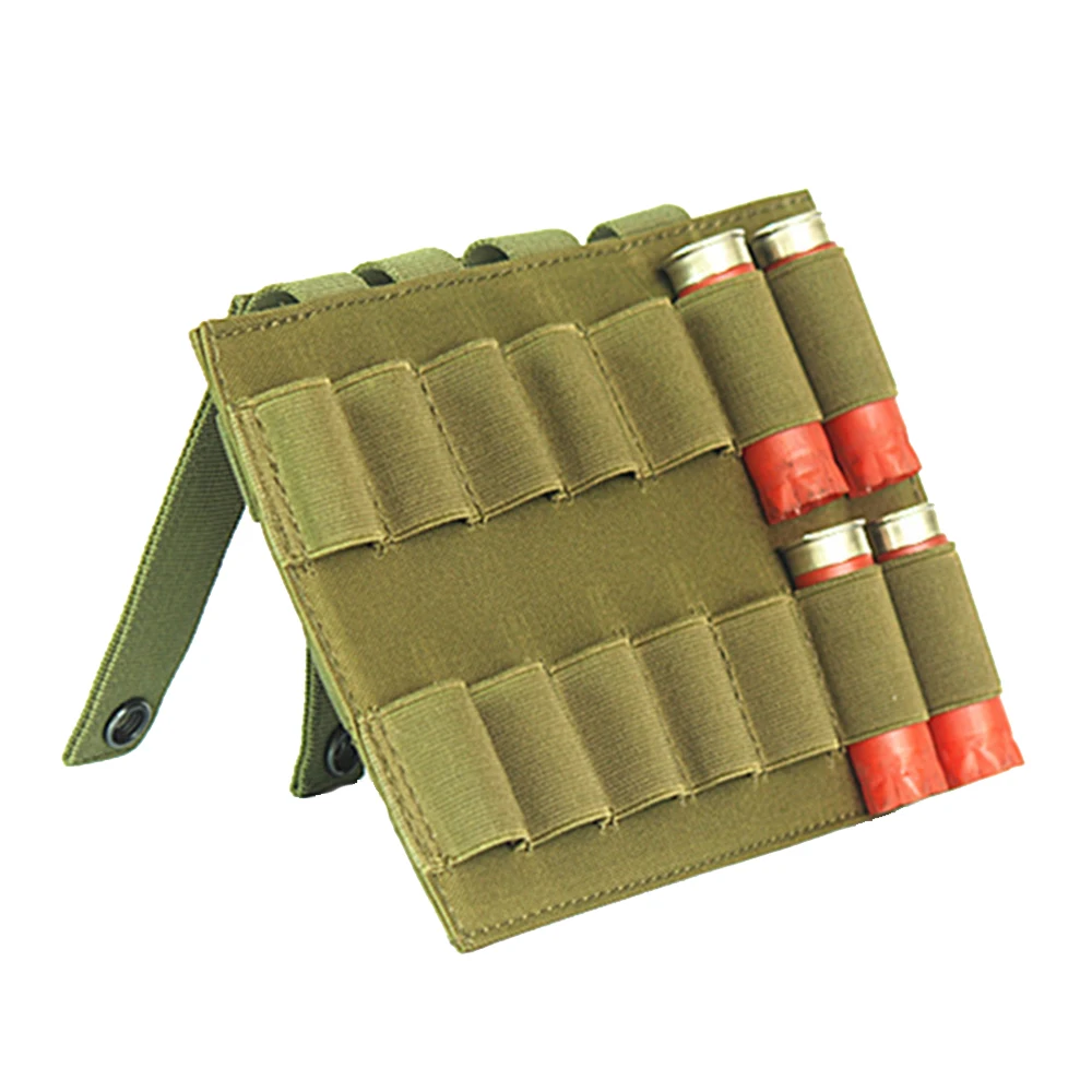 

Hunting Ammo Carrier Bag Shot gun Bullet Holder Rifle Cartridge Carrier 14 Round EDC Tactical Molle Shell Pouch