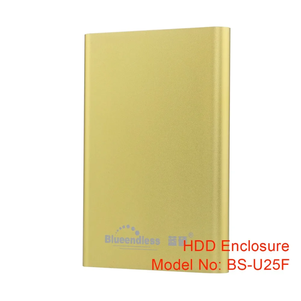 Caddy sata hdd case aluminum enclosure USB 3 0 HDD box for 7 5 9mm SSD 5