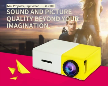 

Mini Portable LED Projector For Home Theater Game Beamer Proyector Player With SD HDMI USB Built-in Speaker Battery