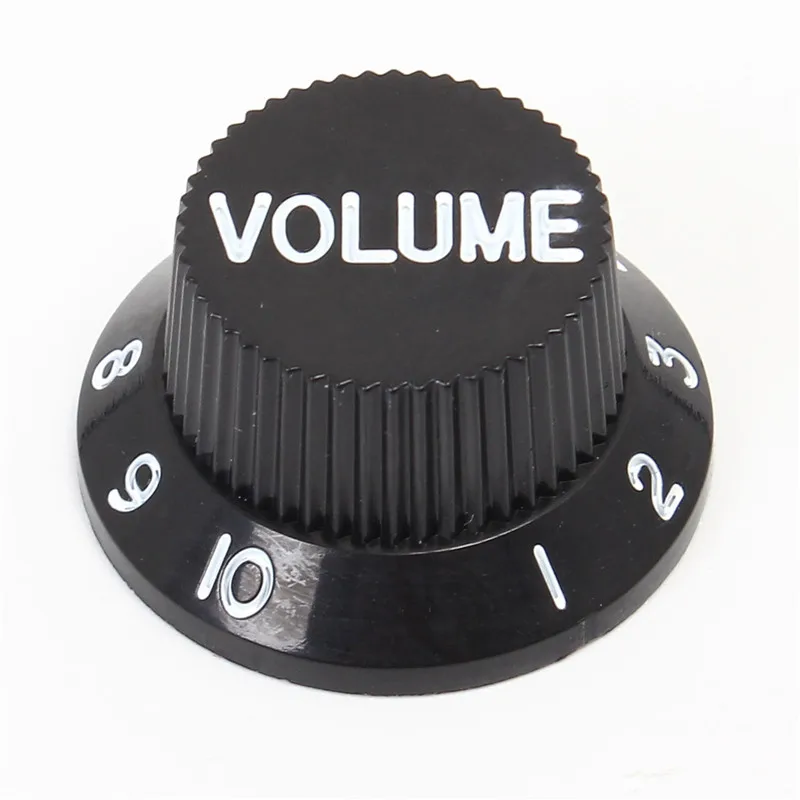 Black Volume Guitar Knob Sets ST Style Potentiometer Knob Speed Control