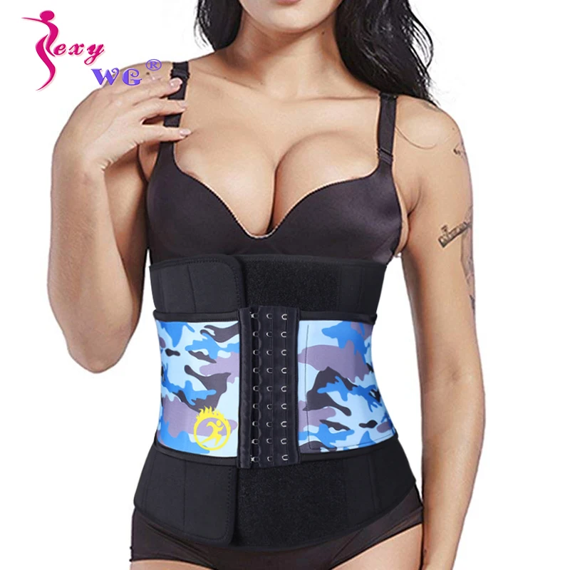 

SEXYWG Slimming Waist Support Strap Women Neoprene Sauna Body Shaper Waist Trainer Belt Corset Cincher Girdles with Phone Pocket