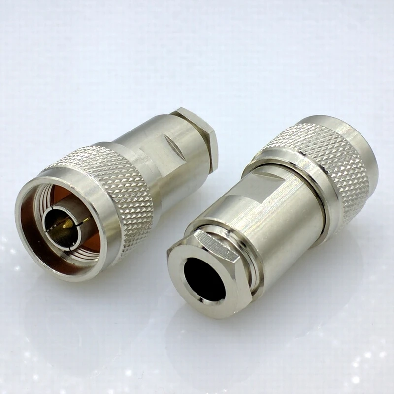 

L16 50ohm N type connector 50-5 RF coaxial connector N connector for 50-5 50-5 RG5 RG6 LMR300 RG304 cable 4pcs/lot