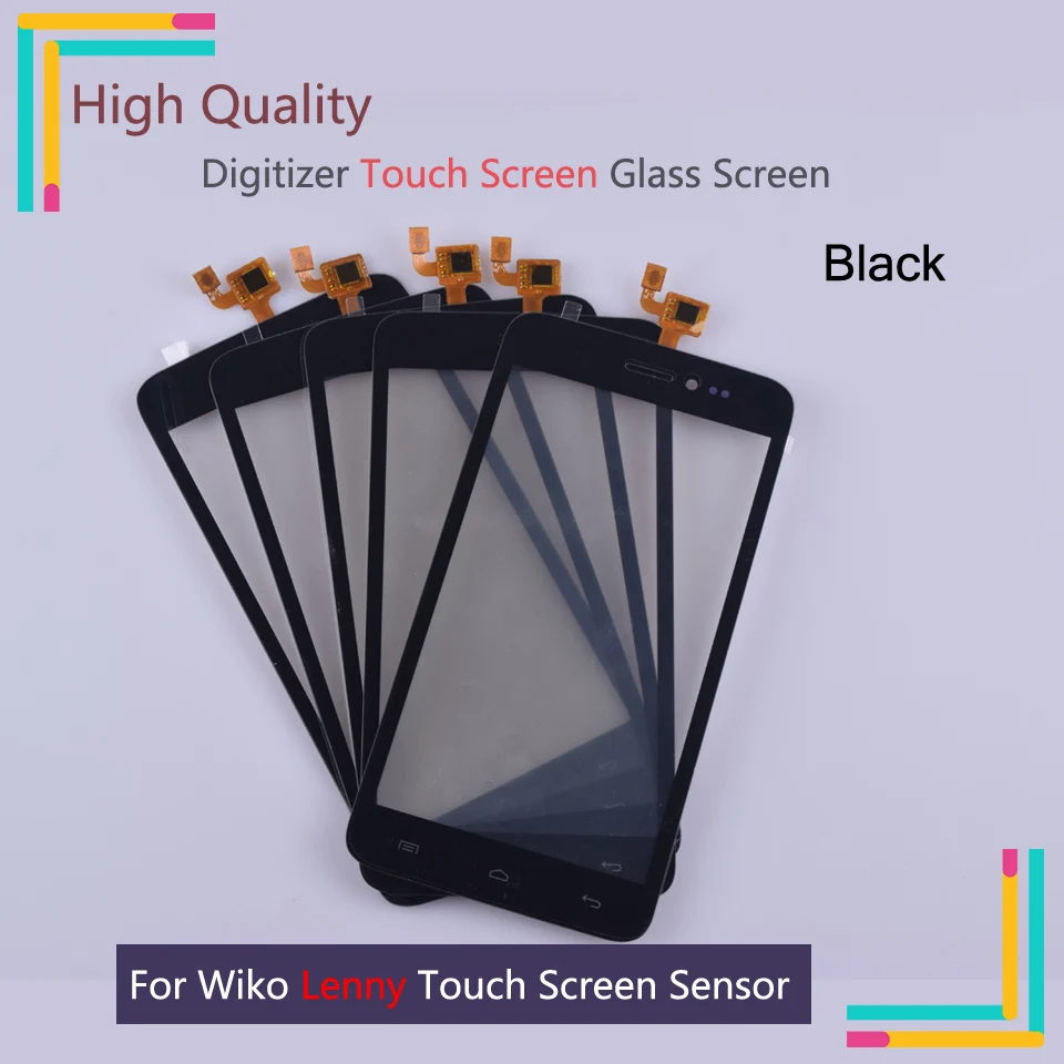 

New 5.0" Lenny Touch Screen For Wiko Lenny Touch Screen Digitizer Sensor Outer Front Glass Lens Panel Replacement Parts