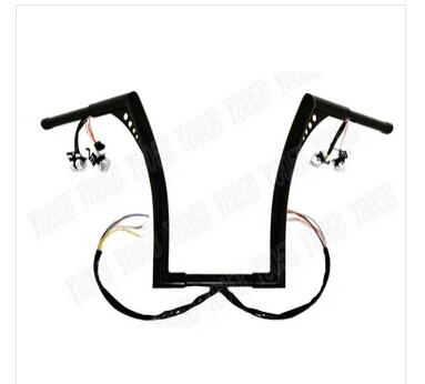 Мотоцикл хромированный руль 1 &quot25 мм для Yamaha VStar 400 650 1100 1300 Virago Xv 250 535 750 Road Star Custom|drag