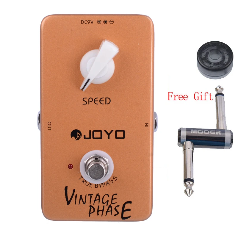

JOYO JF-06 Vintage Phase Van Halen Love Phaser Guitar Effect Pedal with One MOOER PC-Z Pedal Connector and One Cover Cap