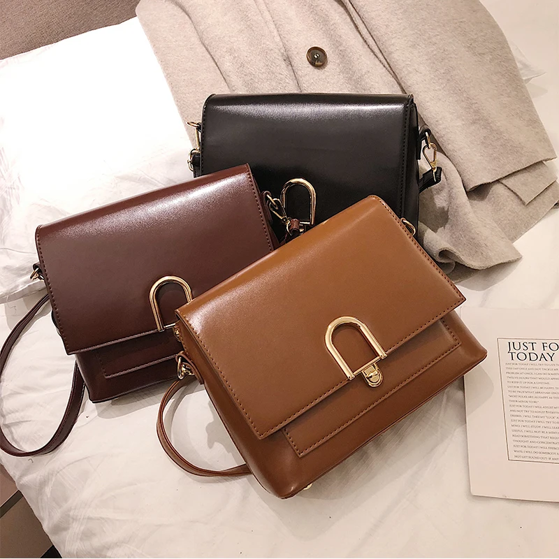 Bolsa Feminina маленькие квадратные сумки для женщин винтажные простые кожаные через