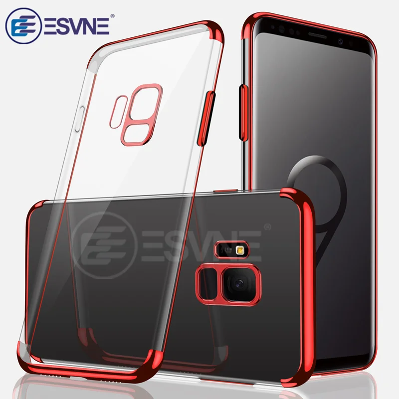 

ESVNE Thin Light Full Protection Case for Samsung Galaxy S6 S7 Edge Cover for Samsung Galaxy S8 S9 plus note 8 TPU Case bag