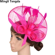 Mingli Tengda новые свадебные Шапки для невест Свадебные Шапки для Для женщин Элегантный chapeau femme mariage Свадебные украшения novias