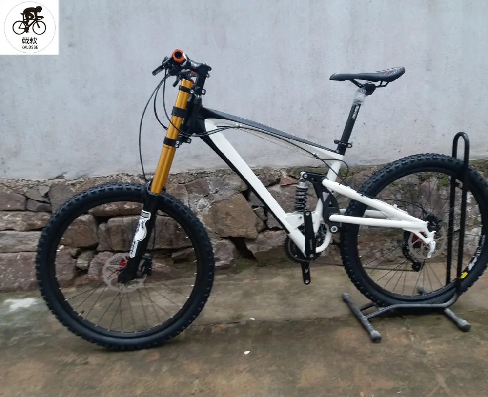 Sale Kalosse  full suspension bicycle  30  speed Hydraulic brakes   M610   mountain bicycle Downhill DH mountain bike 26*2.35inch 11