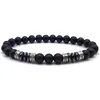 2022 Simple de los hombres de la moda Pulsera clásico 8mm geométrica filamento de hematites Pulsera de los hombres joyería del encanto de la Pulsera ► Foto 1/6