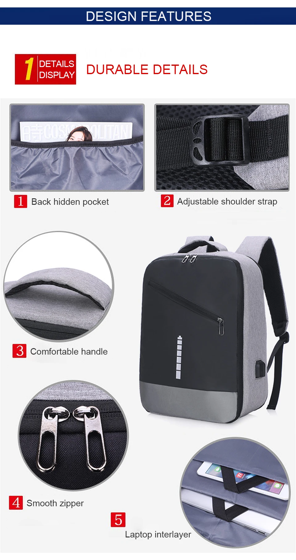 Travel Backpack Large Capacity Backpacks Men Laptop 17 Inch Backpacking 15.6 Notebook Male Bagpack Women Female School Back Pack (6)