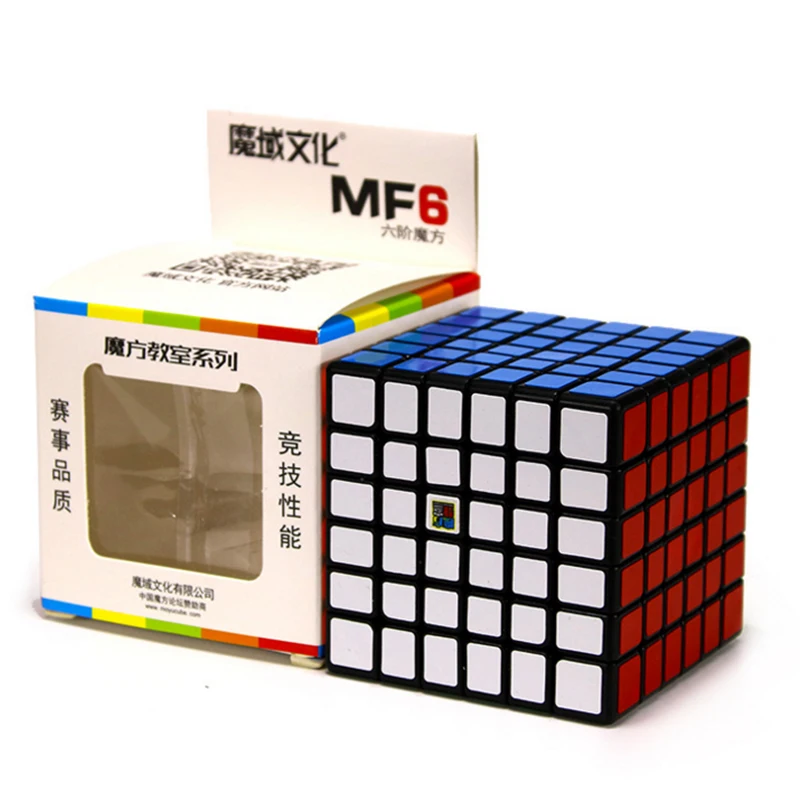Moyu MofangJiaoshi MF6 куб скорость 6 слоев Stickerless 68 мм кубики-головоломки для детей cubo Чемпионат 6x6 Обучение EducationToy