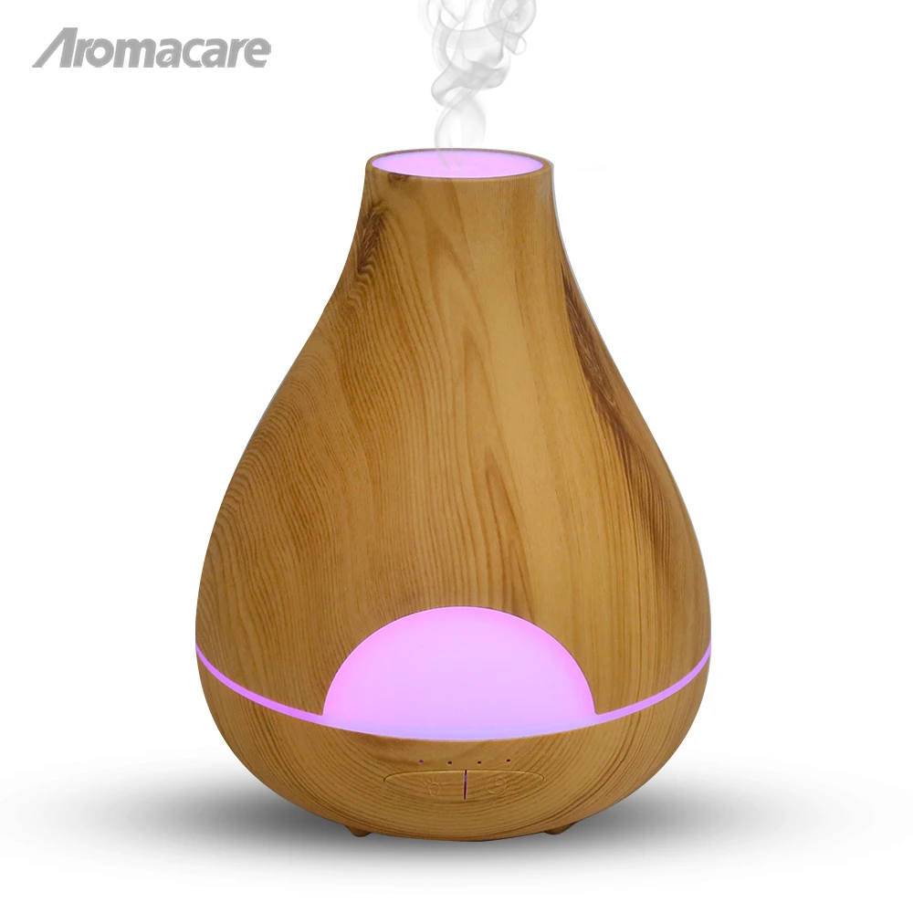 

Aromacare 530ml Air Humidifier Essential Oil Diffuser Aroma Lamp Aromatherapy Electric Aroma Diffuser Mist Maker for Home-Wood