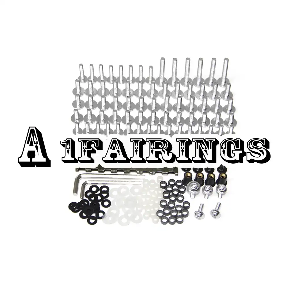 LoveMoto Juegos completos de Tornillos y Tuercas de carenado para ZX-9R 94 95 96 97 ZX9R 1994 1995 1996 1997 Clips de fijaci/ón y Tornillos de Aluminio Dorado Plata