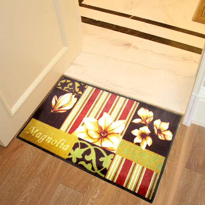 45cmx75cm Europe flower door mats doormat entranceway non slip bath rug