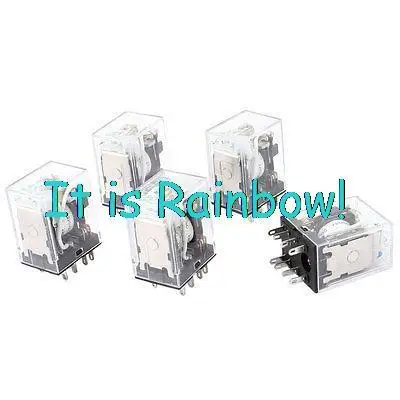 

Free Shipping HH52PL DC 220V Coil 8-Pin DPDT Green LED Light Electromagnetic Relay 5 Pcs