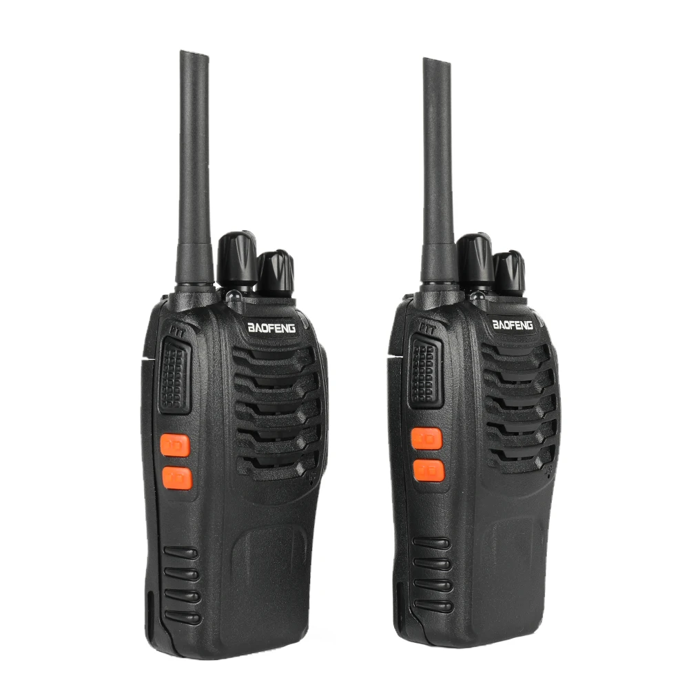 2 шт. Baofeng BF-88E PMR обновленная версия 888S рация с USB зарядным устройством UHF 446 МГц 0,5 Вт 16 CH ручной радиопередатчик