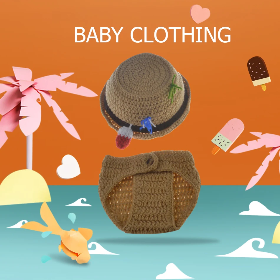 DMROLES детский вязаный милый костюм для фотосъемки одежда для маленьких девочек реквизит для фотосъемки новорожденных детская шапка вязаная крючком Одежда для новорожденных