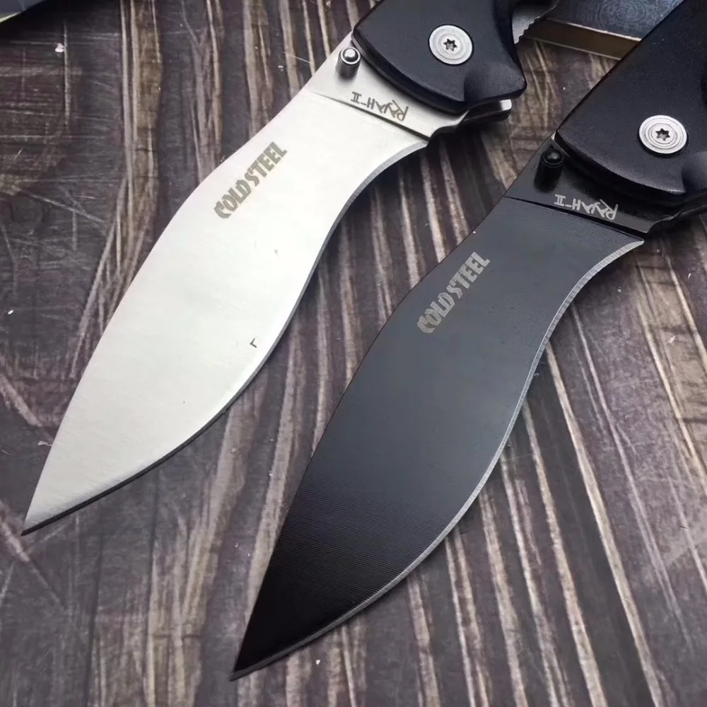 Mengoing Cold Steel Camping Survival Knife Tactical 5Cr13Mov Steel G10 Handle Outdoor Self-Defense Folding Blade Knives