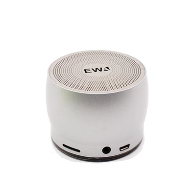 EWA A116 Bluetooth портативный динамик бас металлический материал Открытый Модный маленький динамик оригинальные EWa брендовые колонки - Цвет: Silver