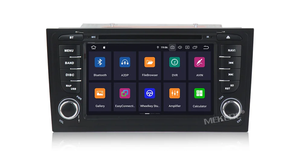 MEKEDE ips DSP 2 Din Android 9,0 автомобильный Радио gps автомобильный dvd-плеер для Audi A6 S4 RS6 1997-2004 с wifi BT аудио мультимедиа