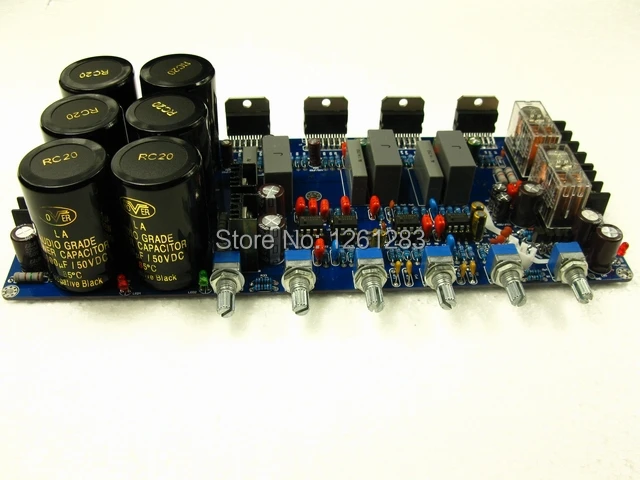 

YS Assembled TDA7293 2.1 channel Power amp board with speaker protection -Upgraded