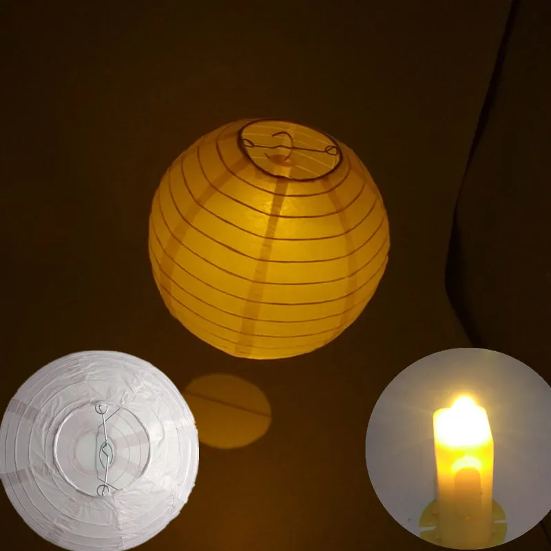 10 комплектов бумажный фонарь со светодиодным светильник украшения для свадьбы и дня рождения грандиозное событие подвесной лампион подарок ремесло diy фонарь год поставки - Цвет: C06