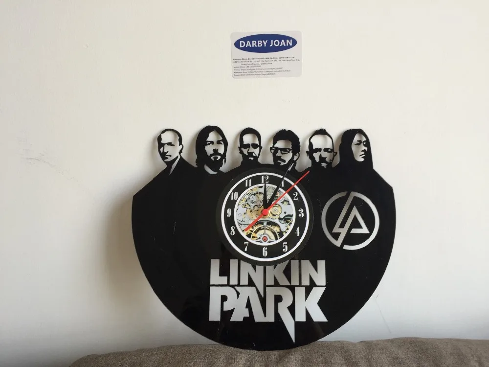 Linkin Park виниловые настенные часы, получить уникальный домашний Настенный декор, идеи подарка для друзей американская рок-группа уникальное искусство