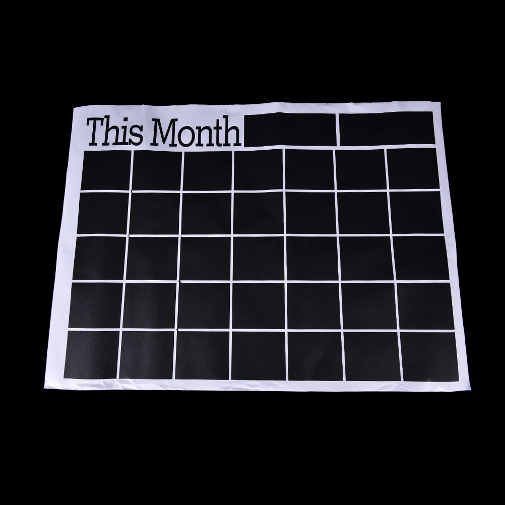 Peerless 60*44 см черный с изображением исписанной мелом доски доска ежемесячный планировщик стикер расписание