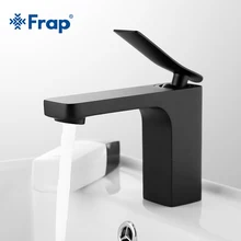 Frap Bathroom Faucet  Basin Mixer Faucets Chrome Sink Tap Vanity Hot Cold Water mixer Faucet black Painting Tap Faucet Y10034