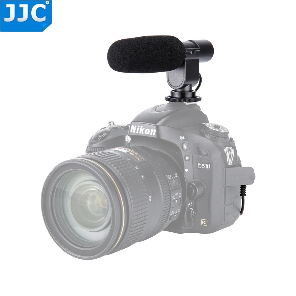 Jjc Stereo Microphone For Canon 60d 70d 80d 5d Mark Ii Iii 6d 7d For